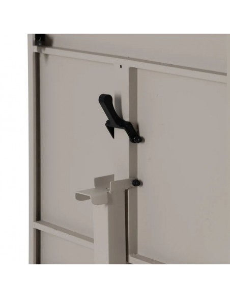 Mesa Plegable exterior cuadrada 70 compacta, acero taupe