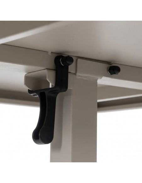 Mesa dobrável quadrada compacta para exterior, 70 cm, aço cor taupe