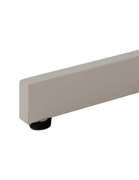 Mesa dobrável quadrada compacta para exterior, 70 cm, aço cor taupe