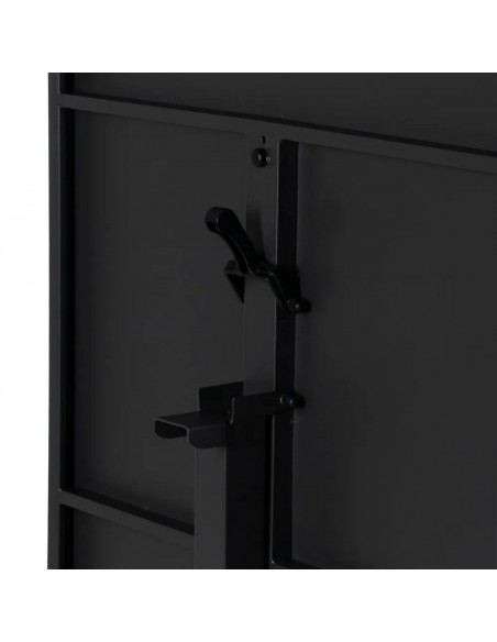 Mesa dobrável quadrada compacta para exterior, 70 cm, aço cinza antracite