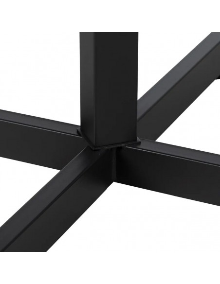 Mesa dobrável quadrada compacta para exterior, 70 cm, aço cinza antracite