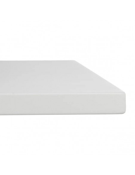 Mesa Plegable exterior cuadrada 70 compacta, acero blanco