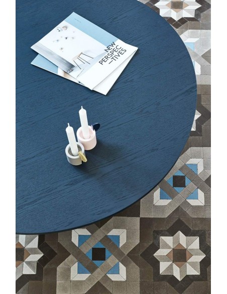 MESA DE CENTRO REDONDO TEULAT CEP 110, COR AZUL