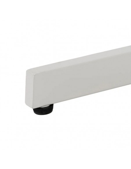 Mesa dobrável quadrada compacta para exterior, 70 cm, aço branco