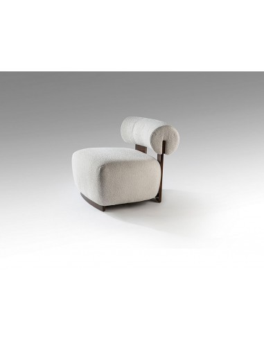 Cadeirão NAOMI moderno em madeira nogueira e...