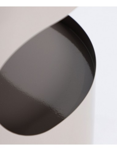 Mesita de noche NOA de diseño en hierro gris...