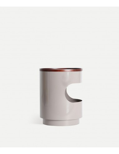 Mesinha de Cabeceira NOA ferro cinza brilho e...