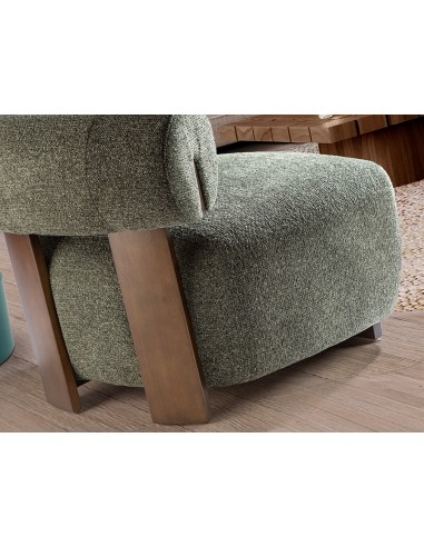 Butaca NAOMI de Estilo Moderno en Madera nogal...