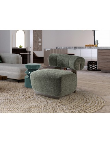 Cadeirão NAOMI moderno em madeira nogueira e...