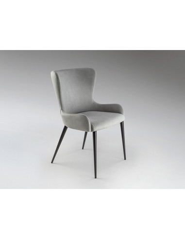 Silla de estilo moderno TELMA de Metal Negro...