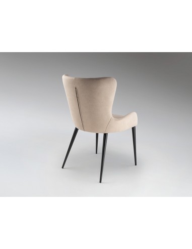 Silla de estilo moderno TELMA de Metal Negro...