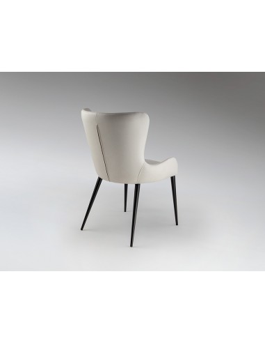 Silla de estilo moderno TELMA de Metal Negro...