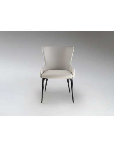 Silla de estilo moderno TELMA de Metal Negro...