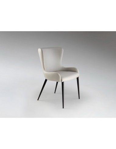 Cadeira TELMA de estilo moderno em metal preto...