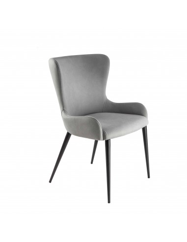 Cadeira TELMA de estilo moderno em metal preto...