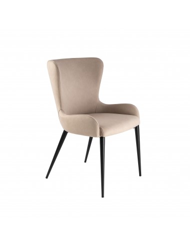 Silla de estilo moderno TELMA de Metal Negro...