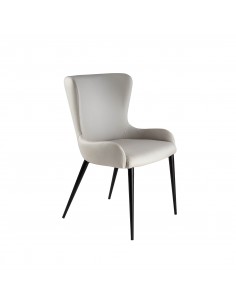 Cadeira TELMA de estilo moderno em metal preto mate com... 2