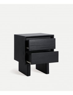 Mesinha DEMMIN design contemporâneo em madeira negra 2