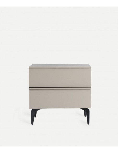 Mesinha LINDFLUR design contemporâneo em madeira cinzenta e carvalho