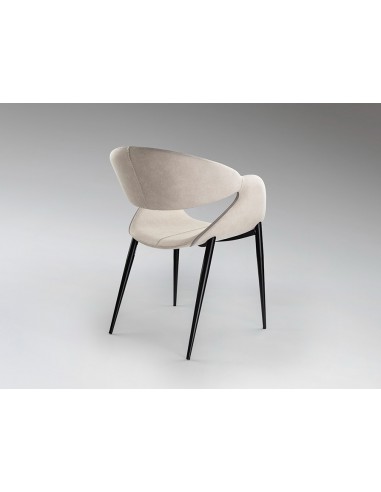 Silla de estilo moderno GIRO Tapizado Textil...