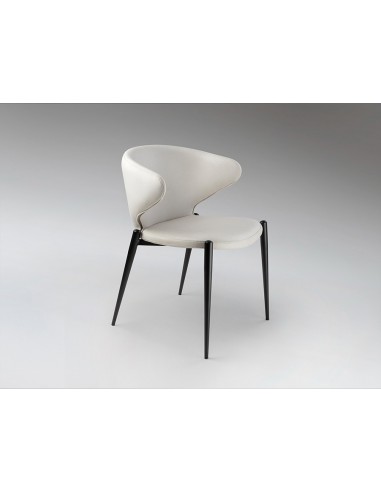 Cadeira ALIZE de estilo moderno em metal preto...