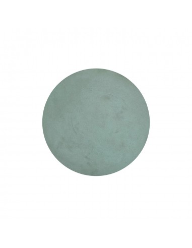 Mesa auxiliar en microcemento verde MIRKO 50 cm