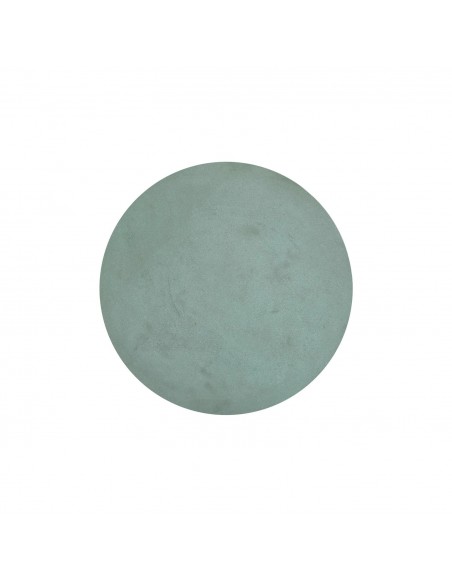 Mesa auxiliar en microcemento verde MIRKO 50 cm