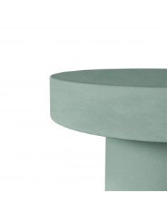 Mesa auxiliar en microcemento verde MIRKO 50 cm 2