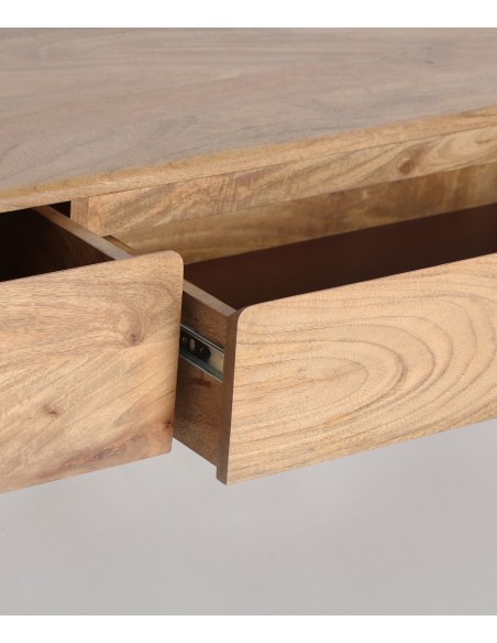 Mueble TV 180 x 40 FINHAN de diseño nórdico en madera de mango