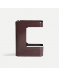 Mesita de noche UMOA de diseño escultórico en brillo... 2