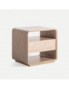 Mesinha LIRA com design orgânico e madeira clara. Estilo...