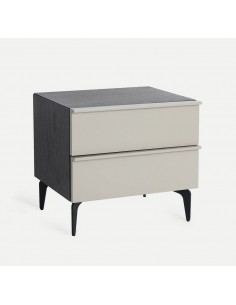 Mesita de noche LINDFLUR de diseño contemporáneo en...