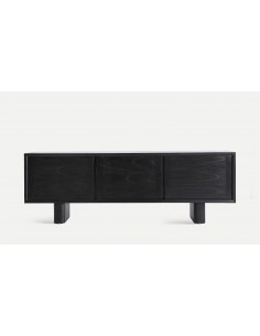 Mueble TV étnico DEMMIN 180 X 60, de Madera Mindi Negro 2