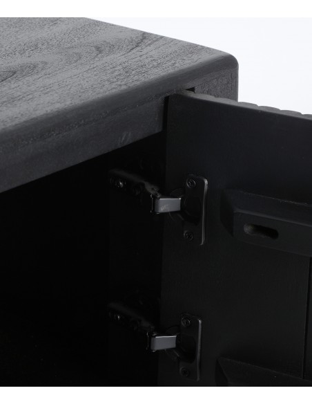 Mueble TV NOX 165 x 50 cm,de Madera de Mango Negra