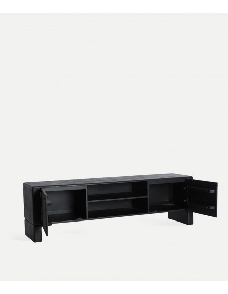 Mueble TV NOX 165 x 50 cm,de Madera de Mango Negra