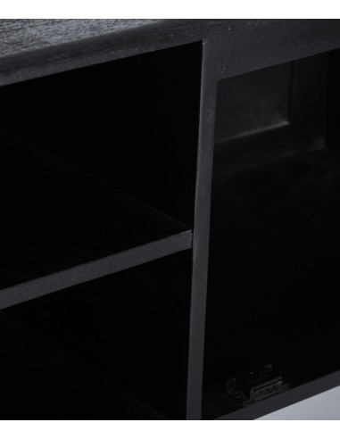 Mueble TV NOX 165 x 50 cm,de Madera de Mango Negra