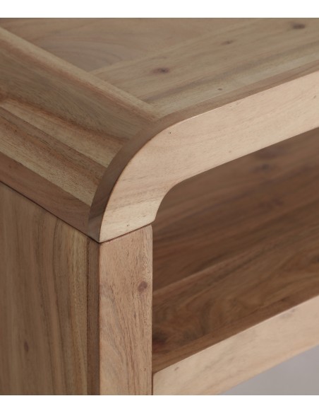 Mesa TV minimalista BREIL 145 x 45, Madera de Acacia