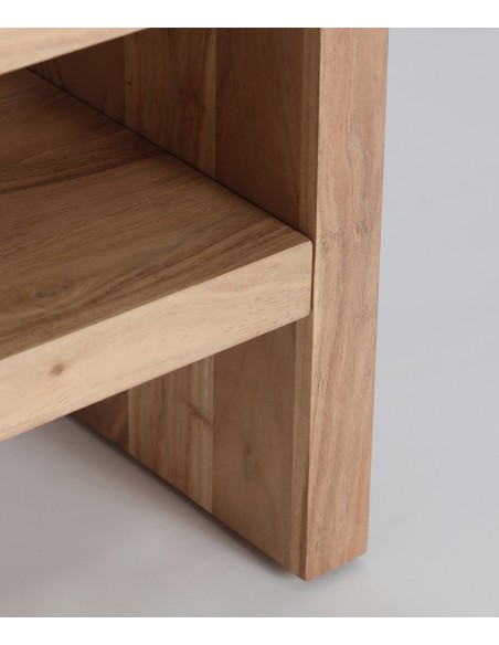 Mesa TV minimalista BREIL 145 x 45, Madera de Acacia