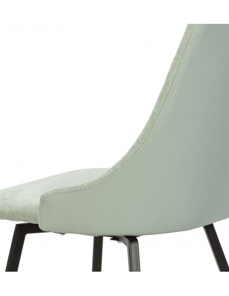 SILLA GIRATORIA ELMA, tela, metal negro