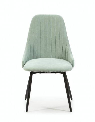 SILLA GIRATORIA ELMA, tela, metal negro