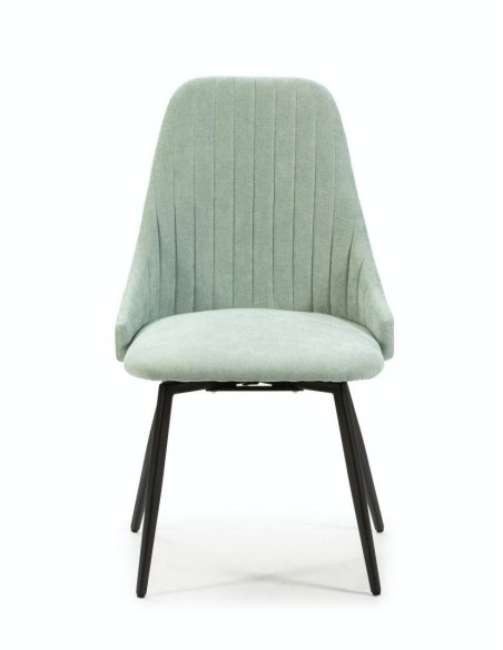 SILLA GIRATORIA ELMA, tela, metal negro