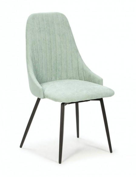 SILLA GIRATORIA ELMA, tela, metal negro