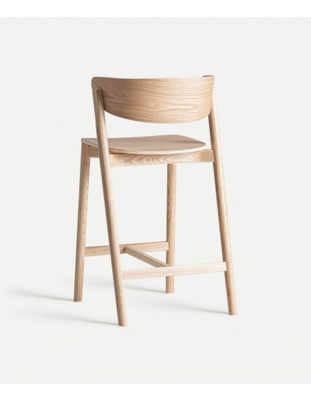 Taburete de Diseño Nórdico WIELER 64 en Madera