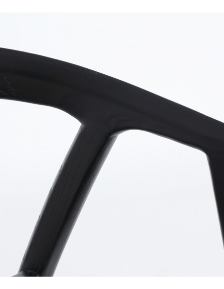 Cadeira de Design nórdico HASLOCH em madeira de olmo preto