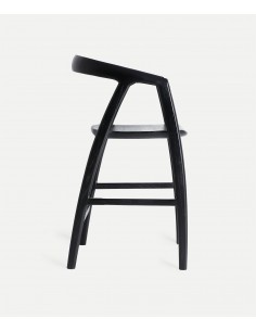 Taburete de Diseño nórdico HASLOCH 65 en Madera de Olmo... 2