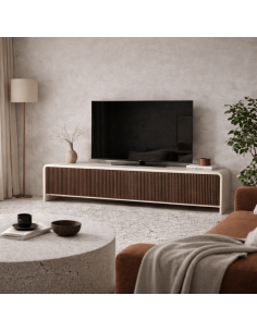 Mueble TV contemporáneo 200 x 40 MILHAR en madera de... 2