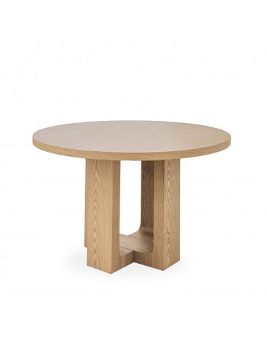 Mesa redonda de design MAXINE 120, folheada a...