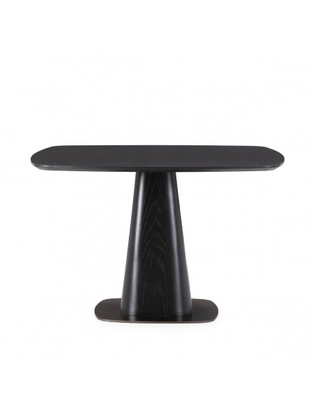 Mesa de comedor Cuadrada ETEL 120 en chapa Roble negro