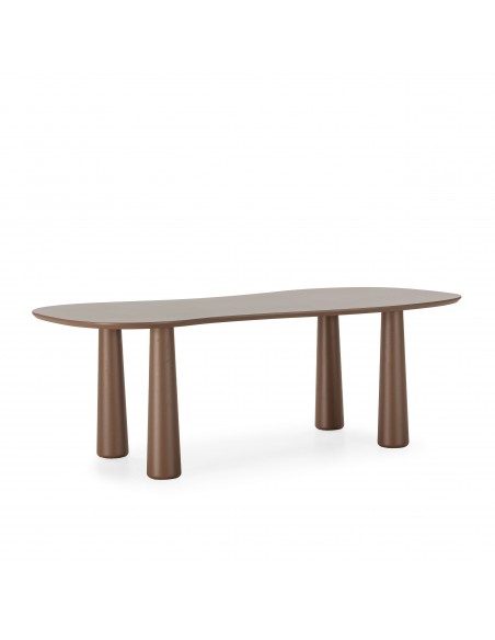 Mesa de Comedor Moderna NAHIA 220 x 110 cm color Terracota