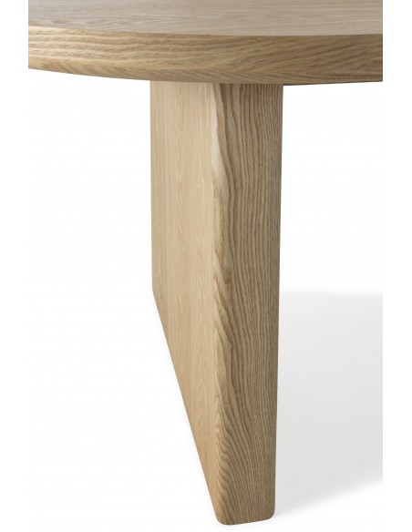 Mesa de comedor Oval BLAIR 220 cm Chapa de Fresno